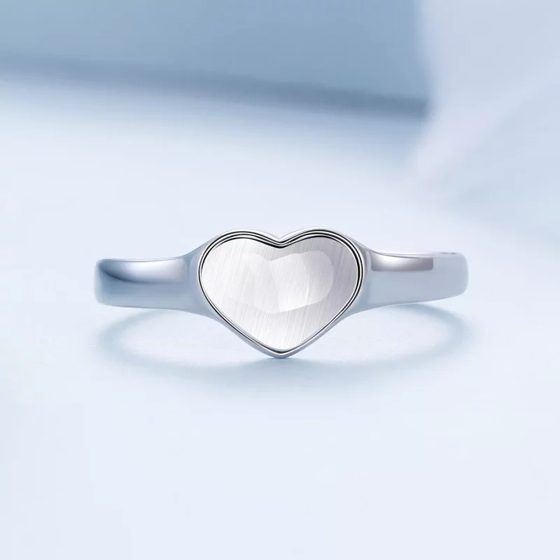 (afbeelding voor) Pandora stijl hartvormige reflecterende ring - BSR434 - Bekijken 3