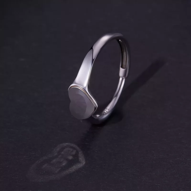 (afbeelding voor) Pandora stijl hartvormige reflecterende ring - BSR434 - Bekijken 4