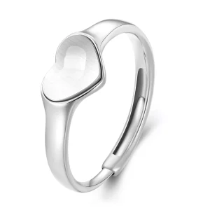 Pandora stijl hartvormige reflecterende ring - BSR434 (afbeelding voor) Pandora stijl hartvormige reflecterende ring - BSR434