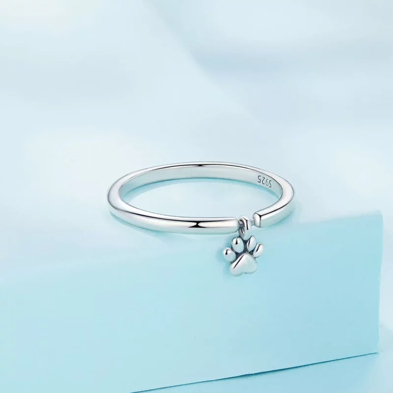 (afbeelding voor) Pandora Stijl Hondenpoot Ring - SCR892 - Bekijken 2