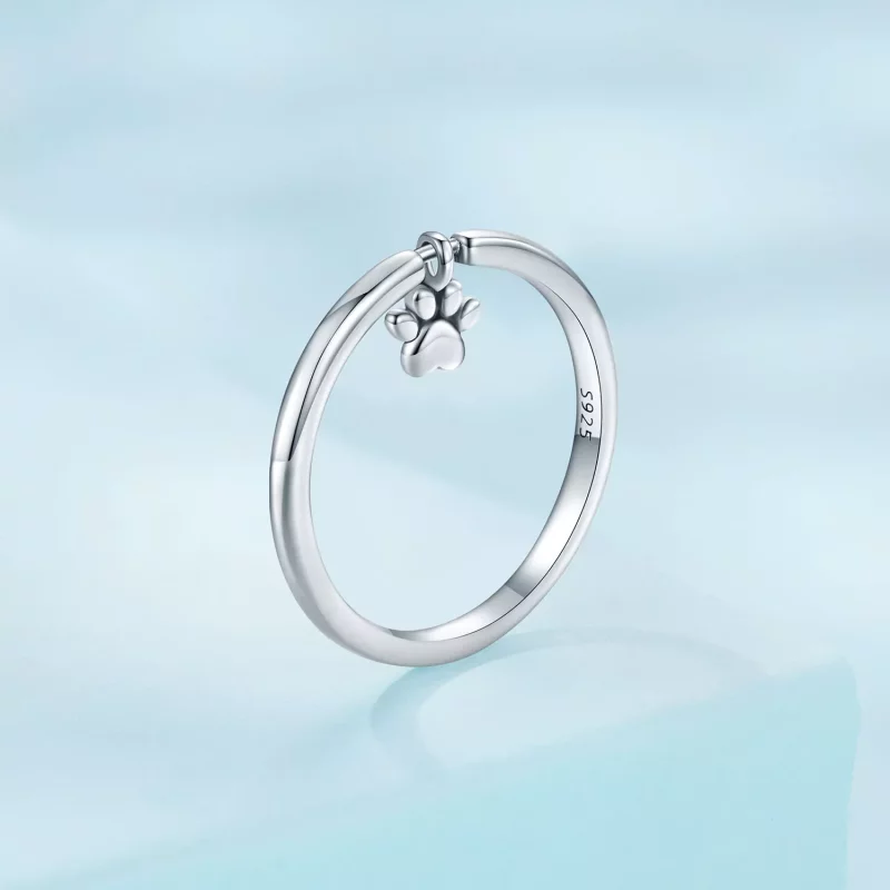 (afbeelding voor) Pandora Stijl Hondenpoot Ring - SCR892 - Bekijken 3
