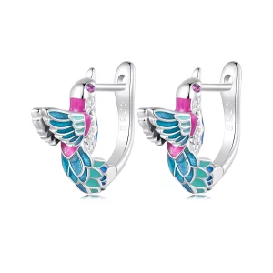 Pandora Stijl IJsvogel Oorringen - BSE899 (afbeelding voor) Pandora Stijl IJsvogel Oorringen - BSE899