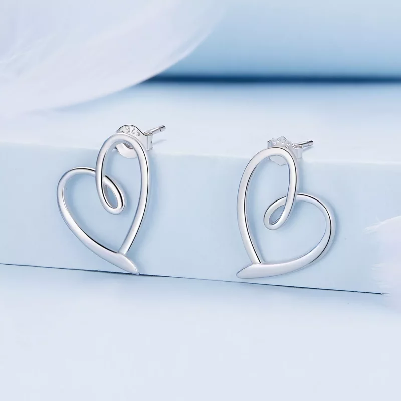 (afbeelding voor) Pandora Stijl In Liefde Gewikkelde Studs Oorbellen - BSE871 - Bekijken 2