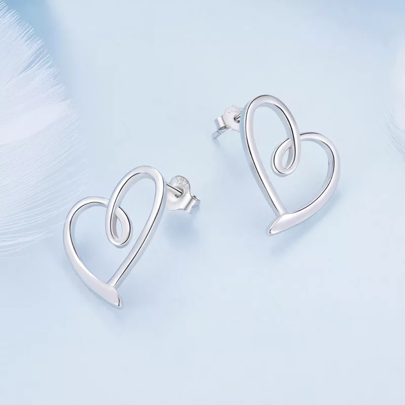 (afbeelding voor) Pandora Stijl In Liefde Gewikkelde Studs Oorbellen - BSE871 - Bekijken 3