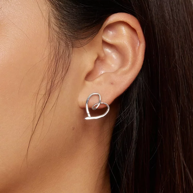 (afbeelding voor) Pandora Stijl In Liefde Gewikkelde Studs Oorbellen - BSE871 - Bekijken 6