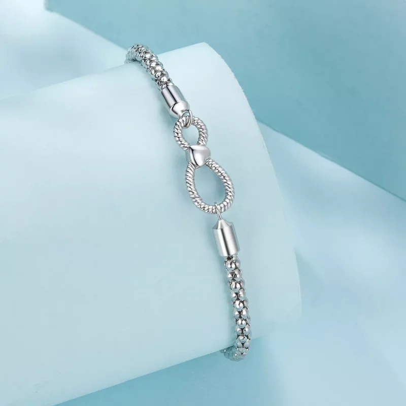 (afbeelding voor) Pandora-stijl Infinity Basic Chain Armband - SCB260 - Bekijken 2