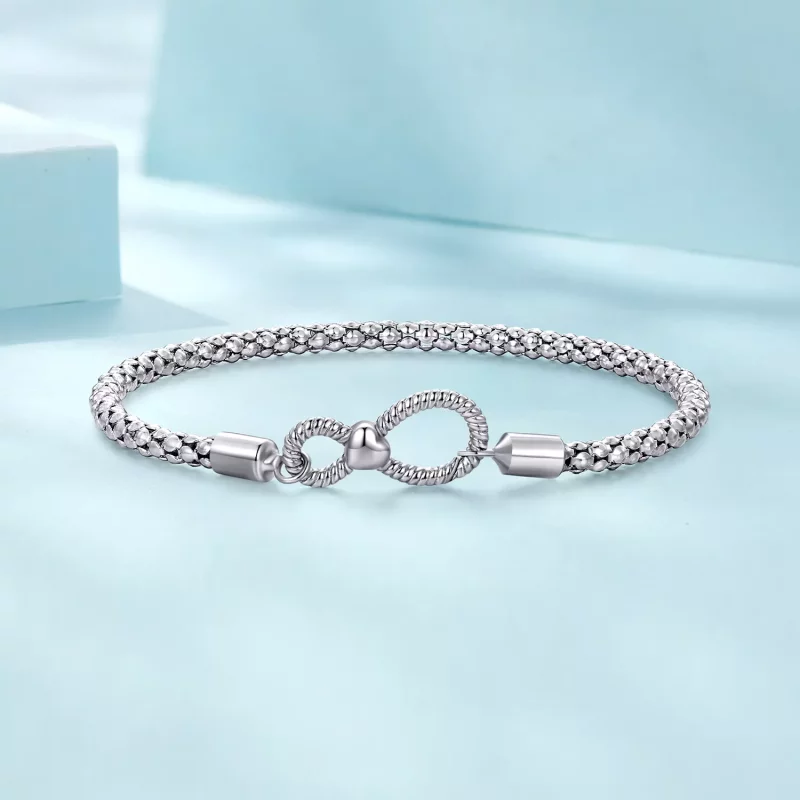 (afbeelding voor) Pandora-stijl Infinity Basic Chain Armband - SCB260 - Bekijken 3