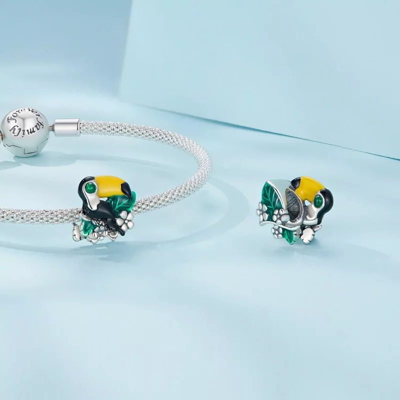 (afbeelding voor) Pandora stijl Jungle Toekan Bedel - SCC2520 - Bekijken 4