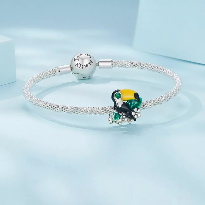 (afbeelding voor) Pandora stijl Jungle Toekan Bedel - SCC2520 - Bekijken 5