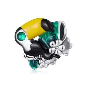 Pandora stijl Jungle Toekan Bedel - SCC2520 (afbeelding voor) Pandora stijl Jungle Toekan Bedel - SCC2520