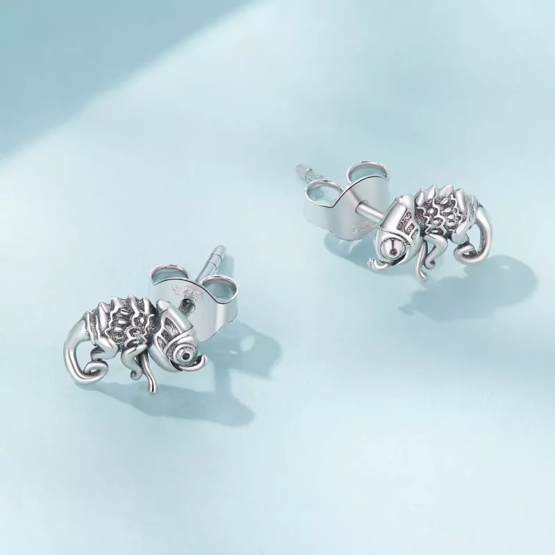 (afbeelding voor) Pandora-stijl Kameleon Studs Oorbellen - SCE1661 - Bekijken 3