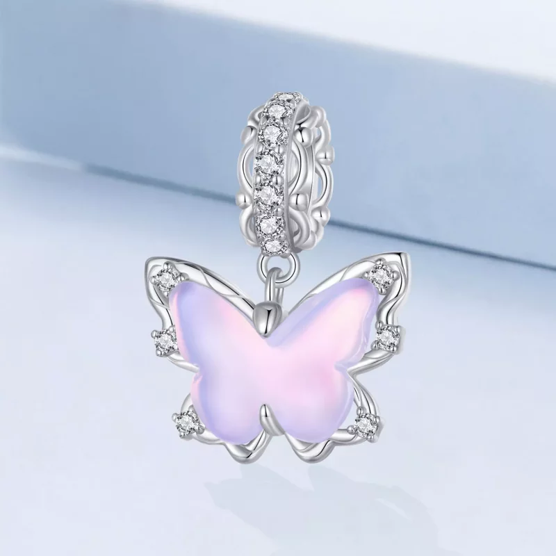 (afbeelding voor) Pandora-stijl Kant Vlinder Hanger - BSC925 - Bekijken 2