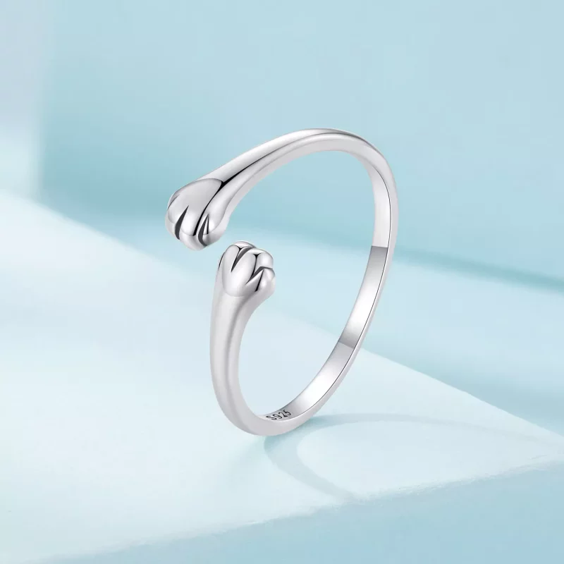 (afbeelding voor) Pandora Stijl Kat Knuffel Ring - SCR961-E - Bekijken 2