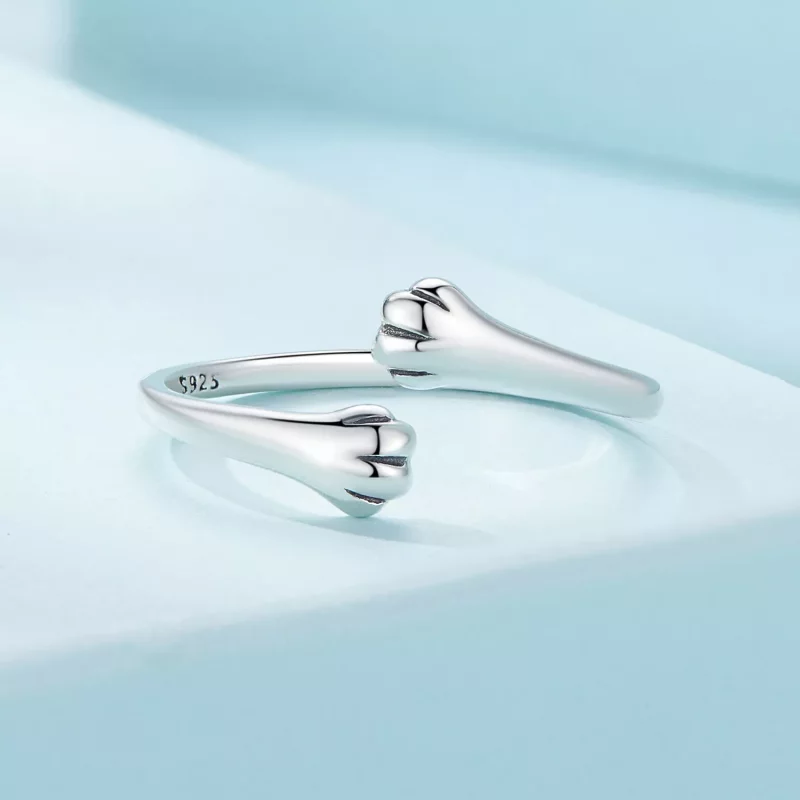 (afbeelding voor) Pandora Stijl Kat Knuffel Ring - SCR961-E - Bekijken 3