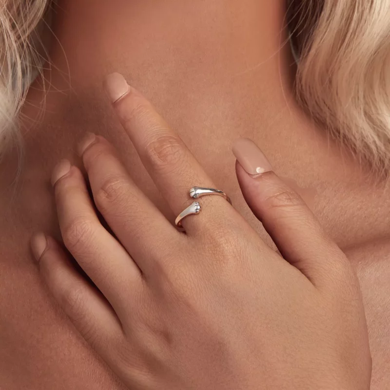 (afbeelding voor) Pandora Stijl Kat Knuffel Ring - SCR961-E - Bekijken 4