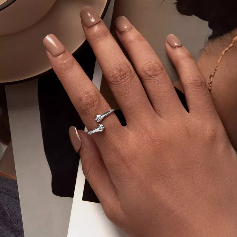 (afbeelding voor) Pandora Stijl Kat Knuffel Ring - SCR961-E - Bekijken 5