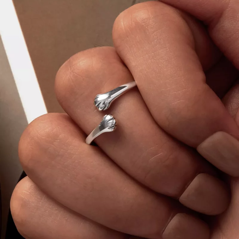 (afbeelding voor) Pandora Stijl Kat Knuffel Ring - SCR961-E - Bekijken 6