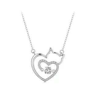 Pandora Stijl Katten Slimme Halsketting - SCN503 (afbeelding voor) Pandora Stijl Katten Slimme Halsketting - SCN503