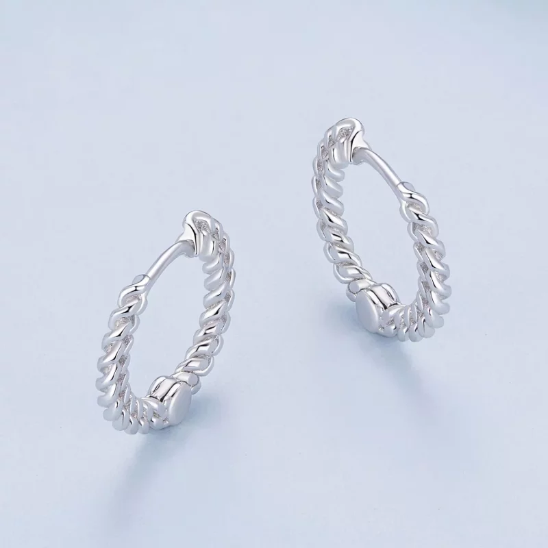 (afbeelding voor) Pandora Stijl Ketting Oorringen - BSE906 - Bekijken 3