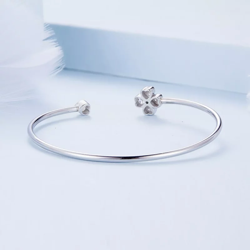 (afbeelding voor) Pandora Stijl Klavertje Vier Open Armband - BSB134 - Bekijken 4