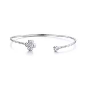 Pandora Stijl Klavertje Vier Open Armband - BSB134 (afbeelding voor) Pandora Stijl Klavertje Vier Open Armband - BSB134