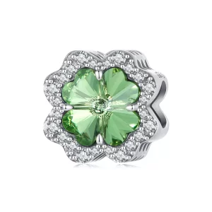 Pandora-stijl klavertjevierbedel - SCC2622 (afbeelding voor) Pandora-stijl klavertjevierbedel - SCC2622