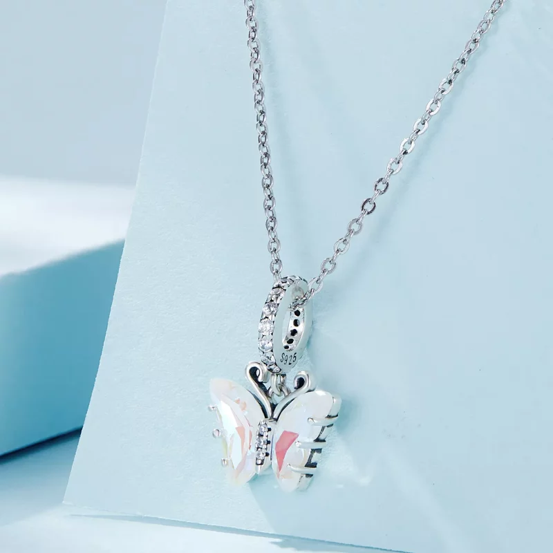 (afbeelding voor) Pandora stijl Kleurrijke Aurora Vlinder Hanger - SCC2305-CF - Bekijken 2