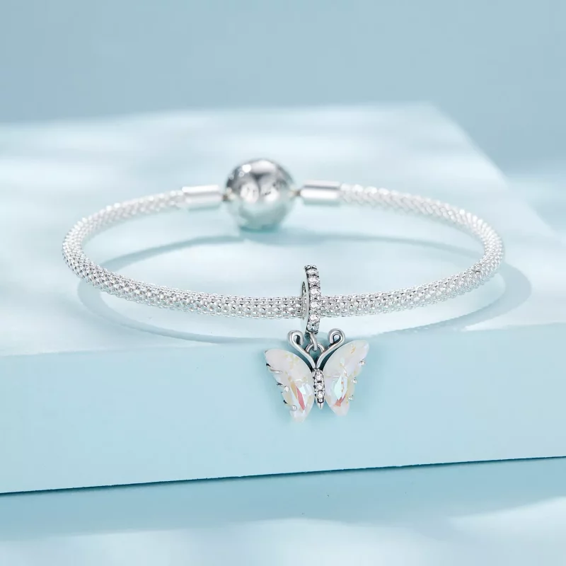 (afbeelding voor) Pandora stijl Kleurrijke Aurora Vlinder Hanger - SCC2305-CF - Bekijken 3