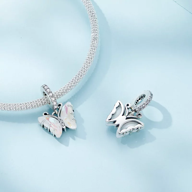 (afbeelding voor) Pandora stijl Kleurrijke Aurora Vlinder Hanger - SCC2305-CF - Bekijken 4