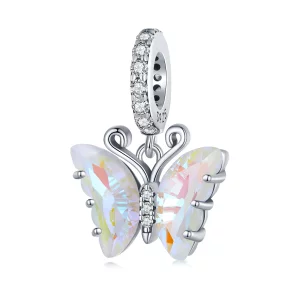 Pandora stijl Kleurrijke Aurora Vlinder Hanger - SCC2305-CF (afbeelding voor) Pandora stijl Kleurrijke Aurora Vlinder Hanger - SCC2305-CF