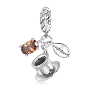 Pandora Stijl Koffie Hangertje - SCC2467 (afbeelding voor) Pandora Stijl Koffie Hangertje - SCC2467