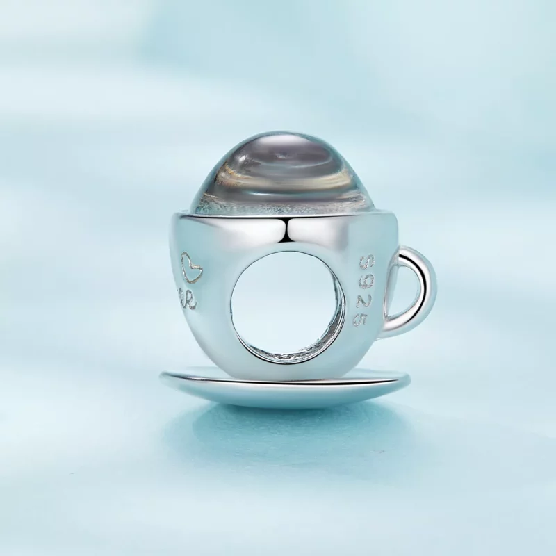 (afbeelding voor) Pandora Stijl Koffiekop Bedel - SCC2475 - Bekijken 3
