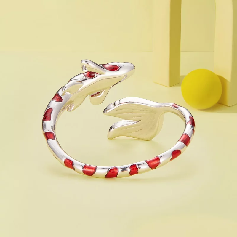 (afbeelding voor) Pandora Stijl Koi Open Ring - BSR474-E - Bekijken 4