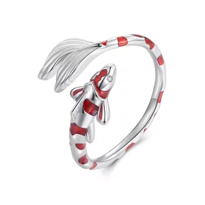 Pandora Stijl Koi Open Ring - BSR474-E (afbeelding voor) Pandora Stijl Koi Open Ring - BSR474-E