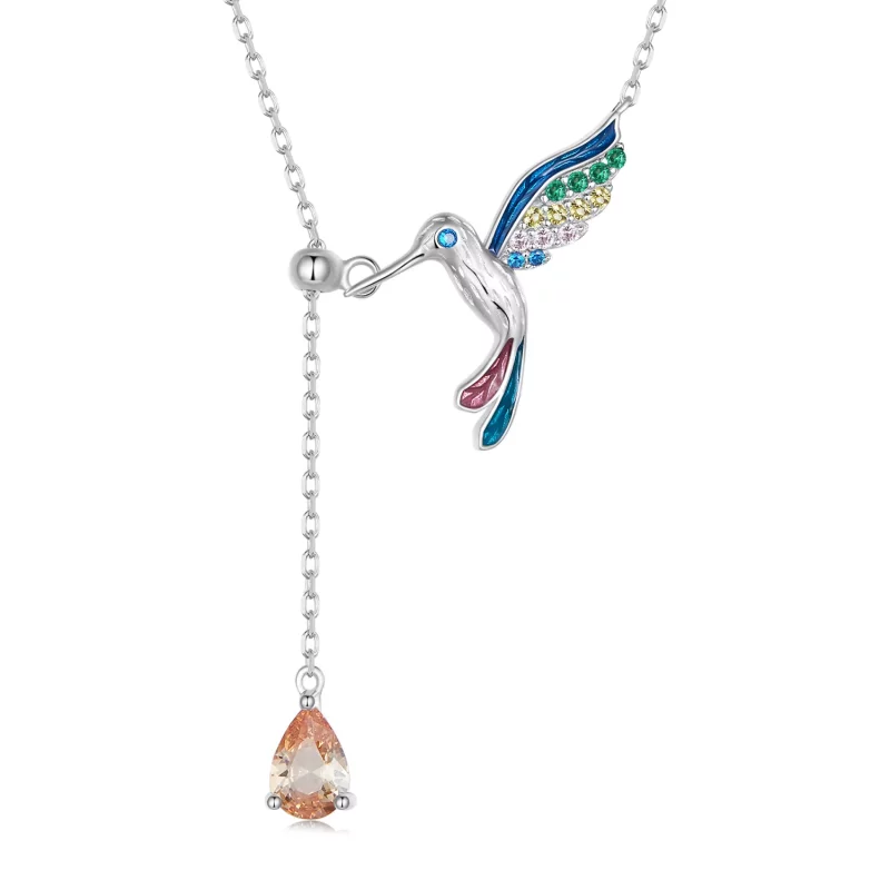 (afbeelding voor) Pandora Stijl Kolibrie Ketting - BSN305 - Bekijken 3