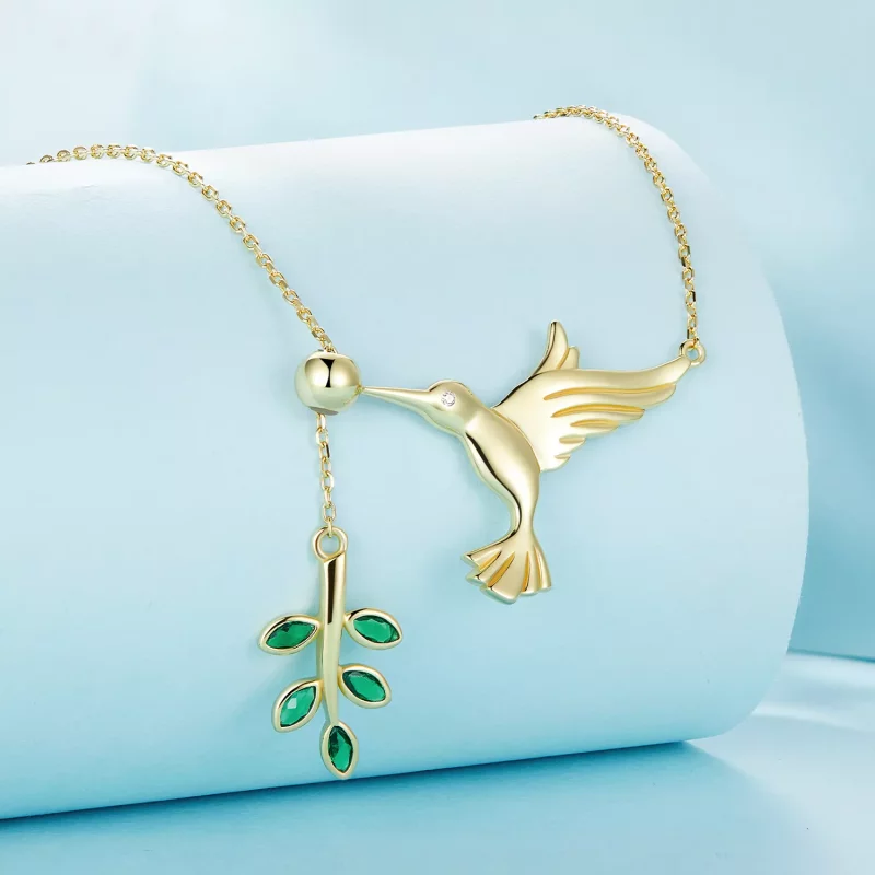(afbeelding voor) Pandora-stijl Kolibrie's Groeten-925 Zilveren Ketting - SCN217-B - Bekijken 3