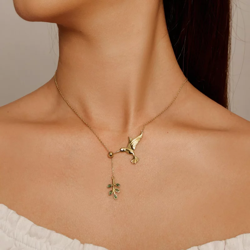 (afbeelding voor) Pandora-stijl Kolibrie's Groeten-925 Zilveren Ketting - SCN217-B - Bekijken 4