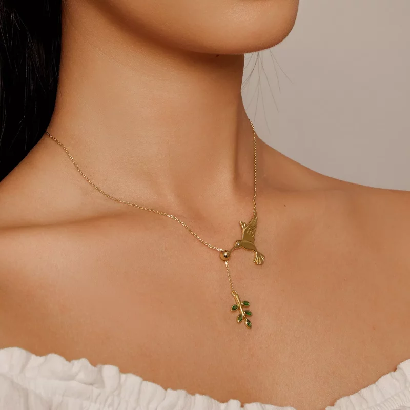 (afbeelding voor) Pandora-stijl Kolibrie's Groeten-925 Zilveren Ketting - SCN217-B - Bekijken 5