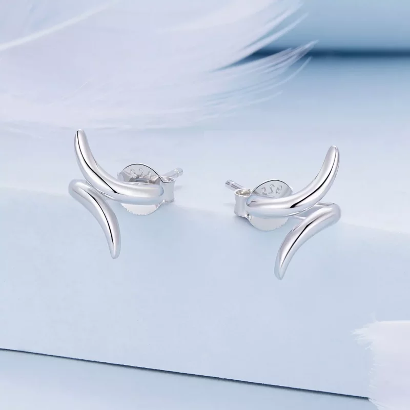 (afbeelding voor) Pandora-stijl Koptelefoon Studs Oorbellen - BSE903 - Bekijken 2
