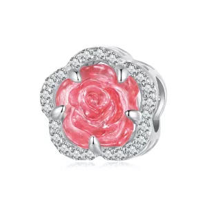 Pandora-stijl Kristallen Roos Bedel - BSC904 (afbeelding voor) Pandora-stijl Kristallen Roos Bedel - BSC904
