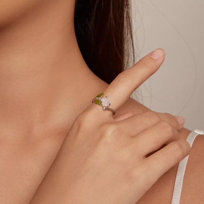 (afbeelding voor) Pandora-stijl Kristallen Roze Open Ring - BSR472-PKE - Bekijken 7