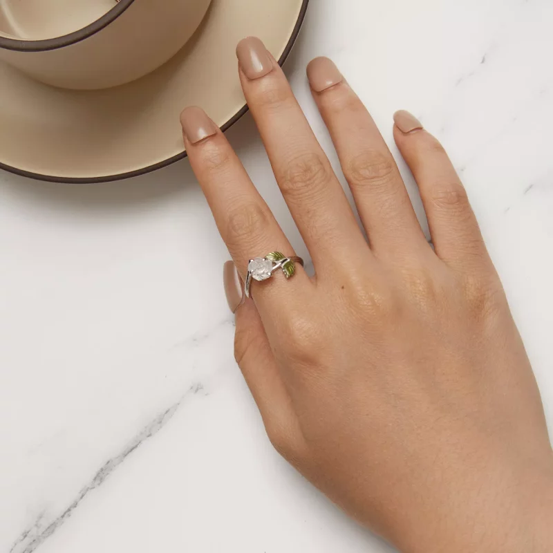 (afbeelding voor) Pandora-stijl Kristallen Roze Open Ring - BSR472-PKE - Bekijken 9