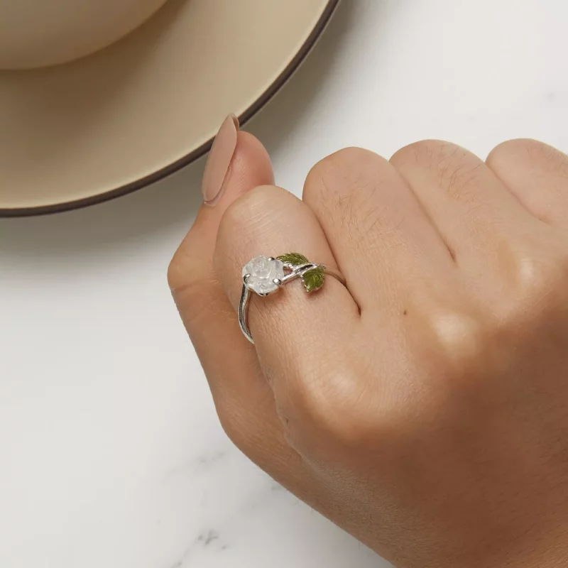 (afbeelding voor) Pandora-stijl Kristallen Roze Open Ring - BSR472-PKE - Bekijken 10