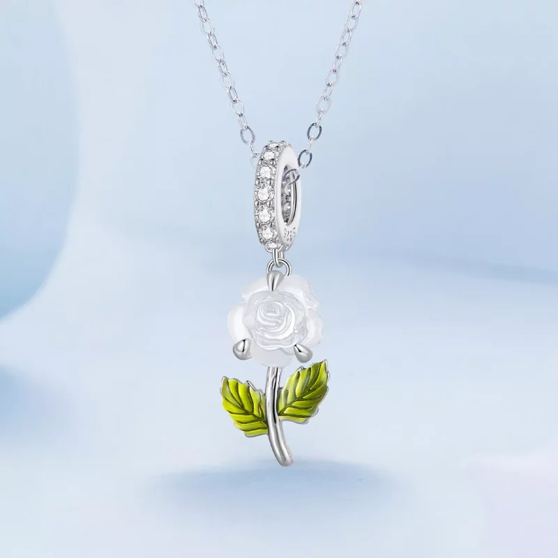 (afbeelding voor) Pandora Stijl Kristallen Rozen Hanger - BSC824 - Bekijken 2