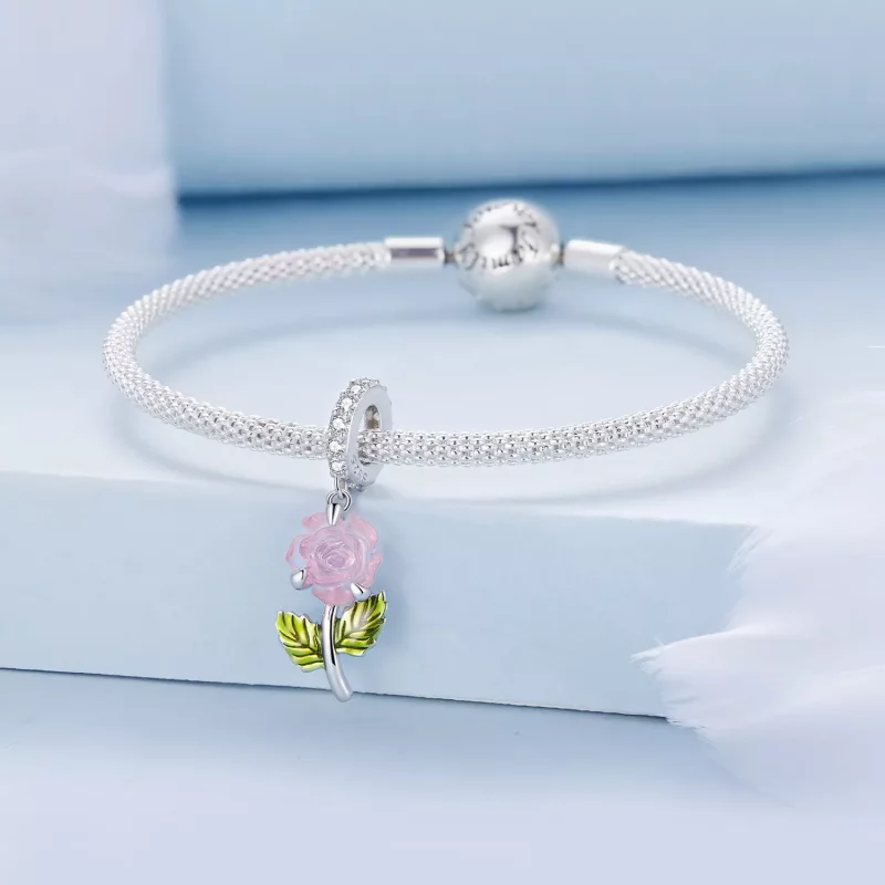 (afbeelding voor) Pandora Stijl Kristallen Rozen Hanger - BSC824 - Bekijken 7