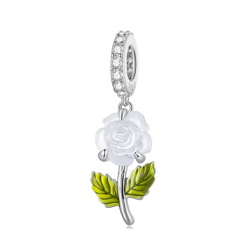 (afbeelding voor) Pandora Stijl Kristallen Rozen Hanger - BSC824 - Bekijken 8