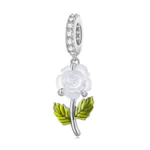 Pandora Stijl Kristallen Rozen Hanger - BSC824 (afbeelding voor) Pandora Stijl Kristallen Rozen Hanger - BSC824
