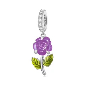 Pandora-stijl Kristallen Rozenhanger - BSC824-VT (afbeelding voor) Pandora-stijl Kristallen Rozenhanger - BSC824-VT