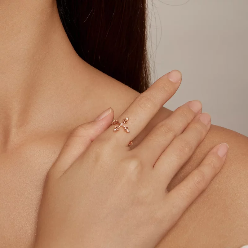 (afbeelding voor) Pandora Stijl Kruis-Zilveren Ring - BSR041-C - Bekijken 4