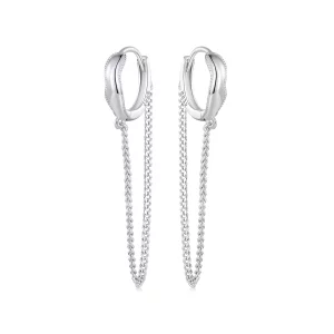 Pandora-stijl Kwast Oorringen - BSE897 (afbeelding voor) Pandora-stijl Kwast Oorringen - BSE897